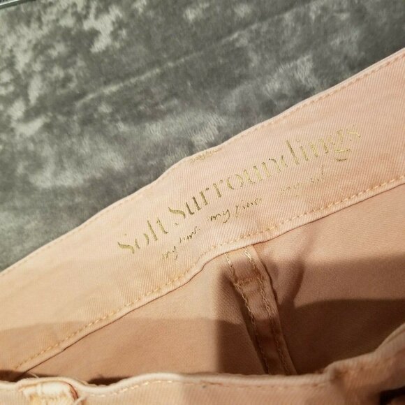 Soft Surroundings 2AN42 Women High-Rise Pull on Leggings Jeans Orange Stretch - Picture 3 of 7